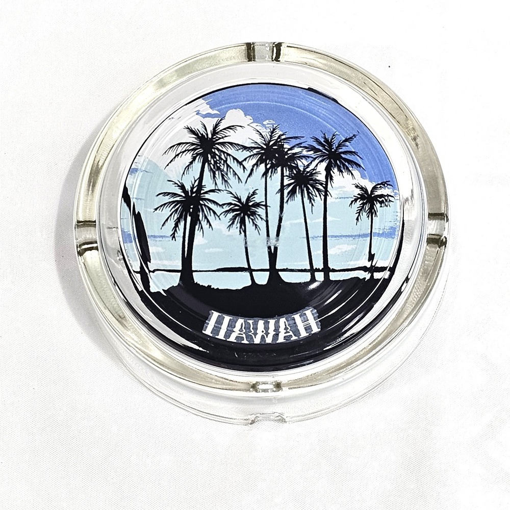 Glass art Hawaii  Colorful 4-1/4" Glass with 4 Slots. - Picture 6 of 6